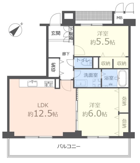 成増アクト1　4階　間取図